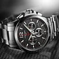 Longines Longines Conquest V.H.P. L3.717.2.66.6, conquest v.h.p. швейцария мужские часы на браслете сталь c pvd покрытием боковой вид